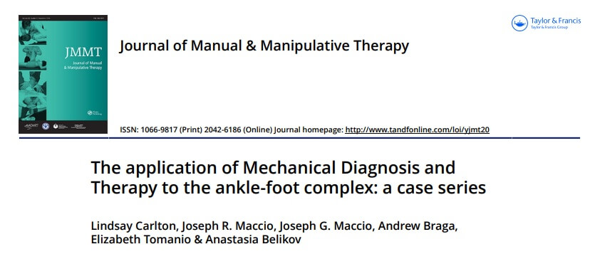 The Application of Mechanical Diagnosis and Therapy to the Ankle-Foot Complex: A Case Series